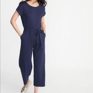 Old Navy Textured Boucle Wrap Back Jumpsuit Large